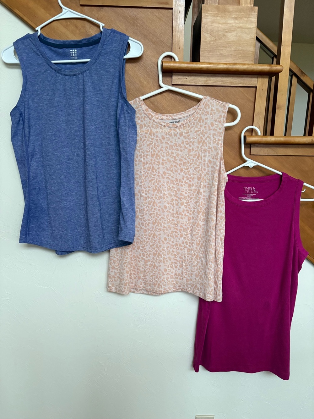 Lot of Sleeveless tank tops – nine west leopard, title nine in time and tru